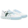 Vulcanized low sneaker «White Blue»