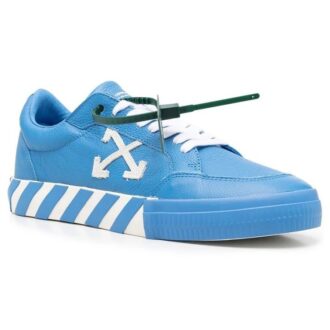 Vulcanized skinnsko «Blue White Green»