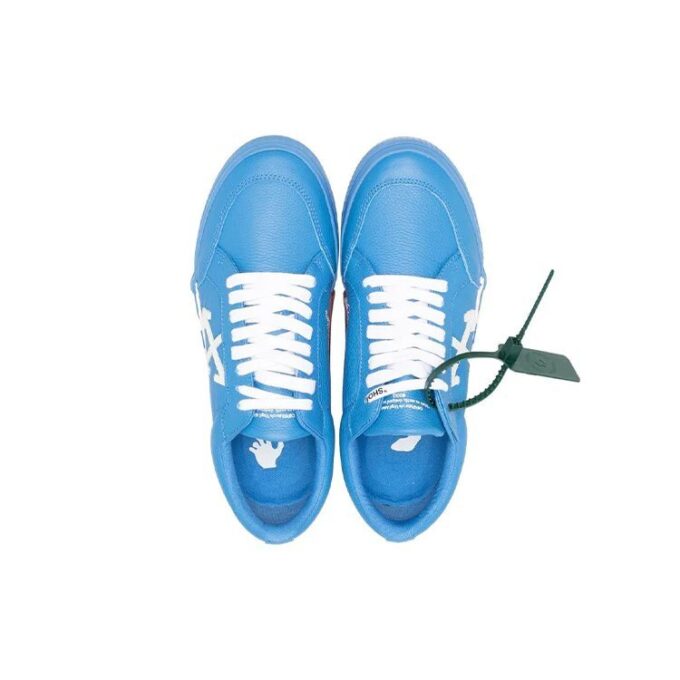 Vulcanized skinnsko «Blue White Green»