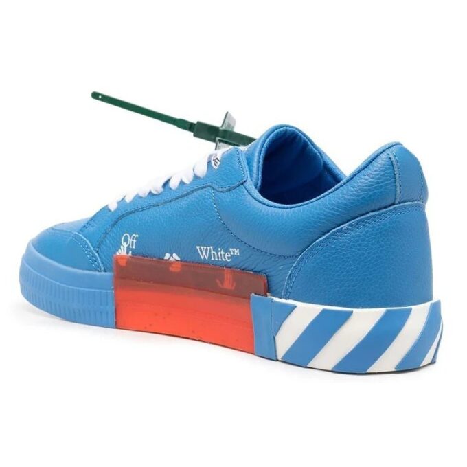 Vulcanized skinnsko «Blue White Green»