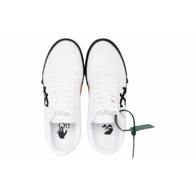 Vulcanzied Low Canvas «White Black»