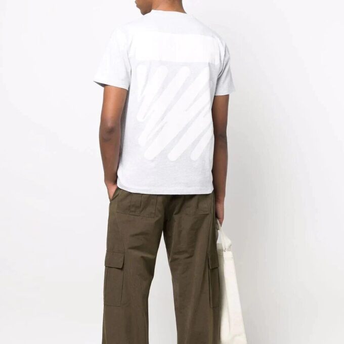 Wave Diag-print T-skjorte