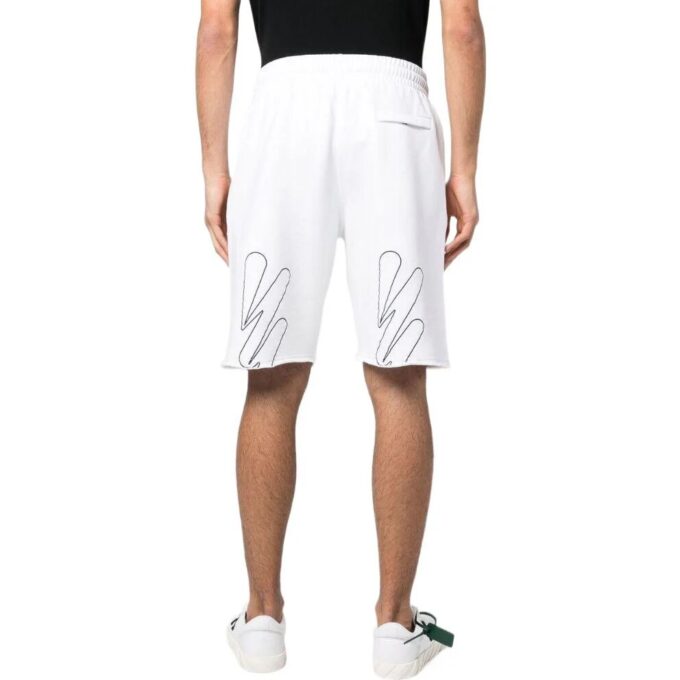Wave Out Diag Mesh Shorts «White»