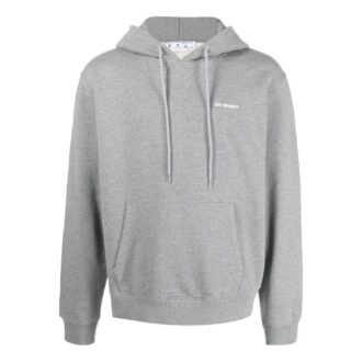 Wave Outline Diagonal Slim Hoodie &laquo;Grey Marl&raquo;