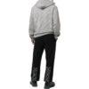 Wave Outline Diagonal Slim Hoodie &laquo;Grey Marl&raquo;
