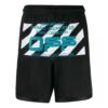 Wavy Line Mesh Shorts Svart/Flerfarget