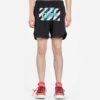 Wavy Line Mesh Shorts Svart/Flerfarget