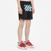 Wavy Line Mesh Shorts Svart/Flerfarget