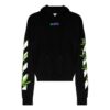 Weed Arrows Oversized Hoodie &laquo;Svart Hvit Grønn&raquo;
