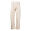 Zip-up-bukser med rette ben «Beige»